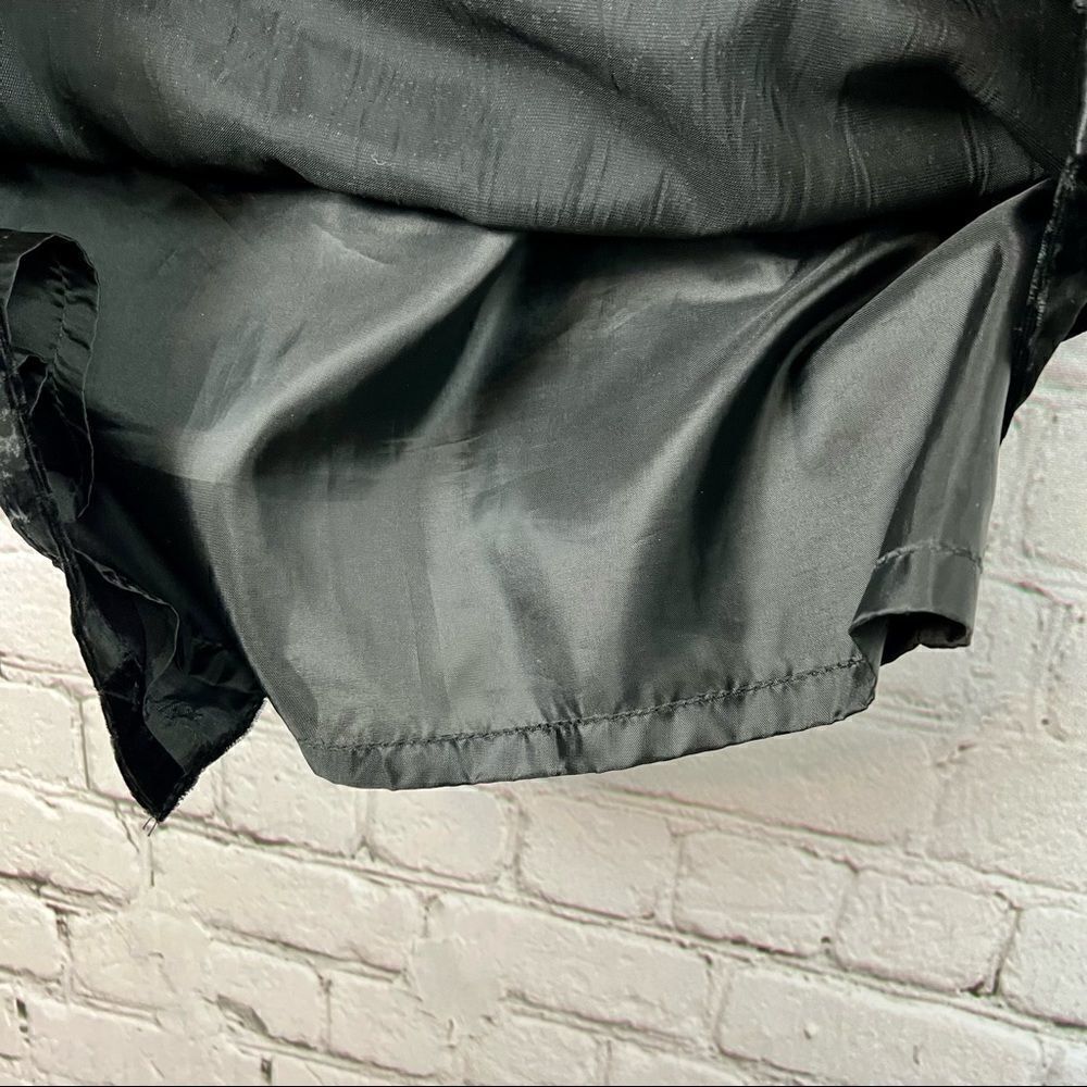 Vintage 80s Morgan TaylorCrushed Velvet Tuxedo Striped Pencil Skirt - Picture 6 of 10